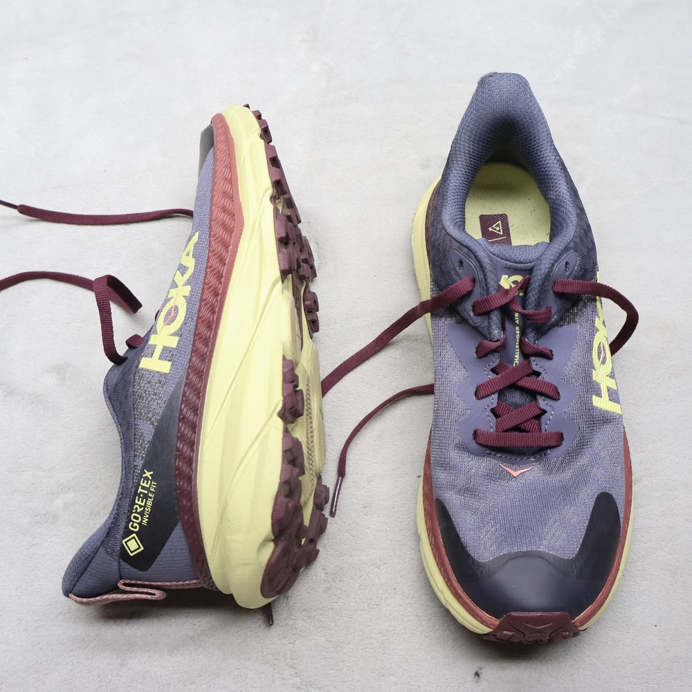 Hoka Mens 6.5B Athletic Shoes Purp Challenger ATR 7 GTX GoreTex Waterproof READ